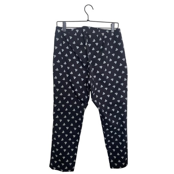 J. Jill Black Pants w/Paisley Pattern Size 10P - Picture 4 of 6